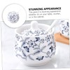 Ipetboom 1 Set Ceramic Salt Jar Kitchen Spice Container with