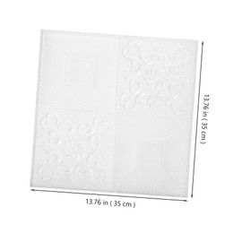 Operitacx 20 Stück Wandtattoo Mit Backsteinmuster Klebstoff Schaumstoffziegel Selbstklebende Tapete Fälschung Backsteintapete Abziehen Und Aufkleben Bad Texturiert Drinnen Xpe Schäumen Weiß