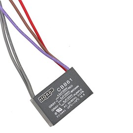 HQRP Capacitor Compatible with Harbor Breeze Ceiling Fan CBB61 4.5uf+5uf+5uf 5-Wire UL Listed