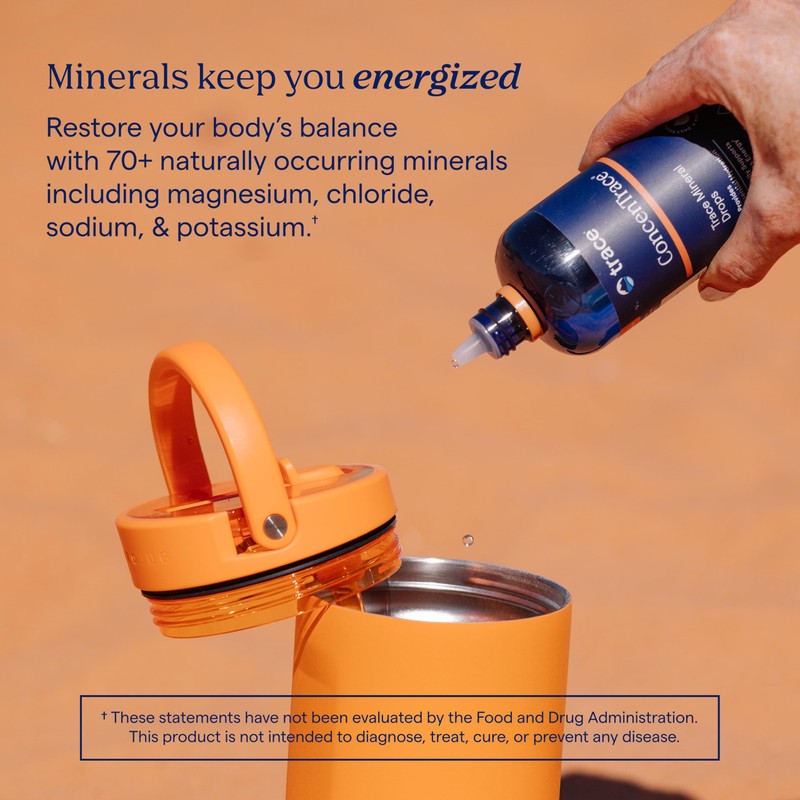 Trace Minerals ConcenTrace Trace Mineral Drops | Supports Energy, Digestion,
