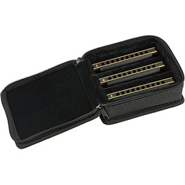 Fender Blues Deluxe Harmonicas 3-Pack with Case