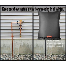 Backflow Insulated Cover, 16" W x 20" H Outdoor Pipe Cover Winter Frost Protection for Sprinkler Valve Box, Gauge or Controller Backflow Preventator