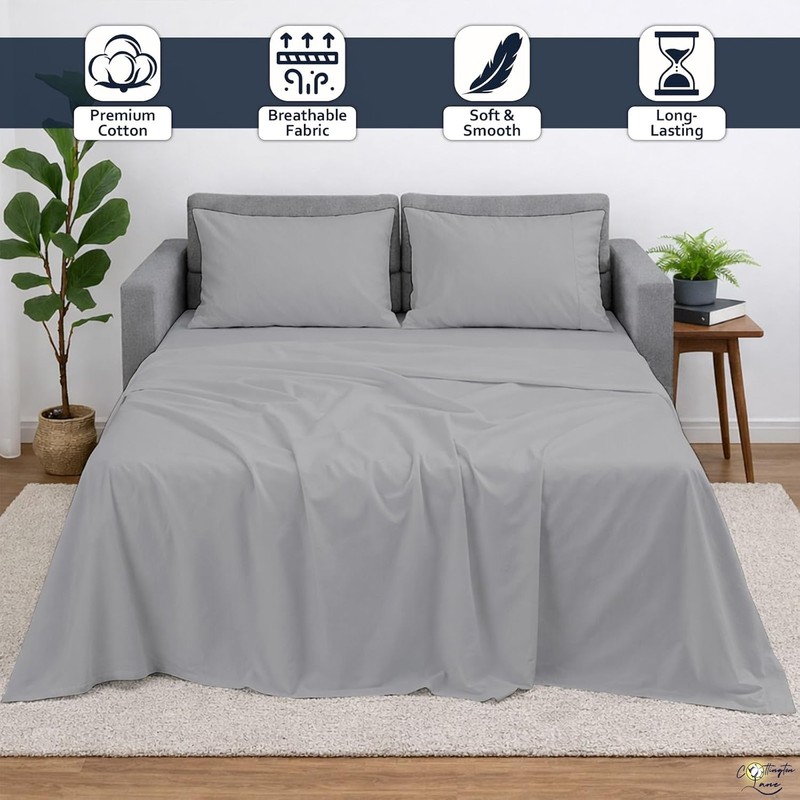 Cottington Lane Sleeper Sofa Sheets Full Size, 4 Piece Premium