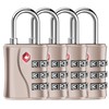 ZHEGE TSA Suitcase Lock, Luggage Locks, 3 Digit Combination Lock,