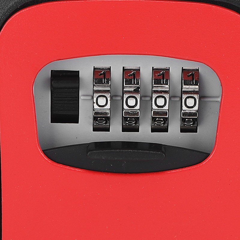 Key Lock Box Alloy Portable Wall Mounted 4 Digit Combination