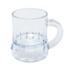 Mini Clear Plastic Beer Mug Shot Glasses- 1.75" Tall -