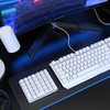 SurnQiee Left-Handed Mechanical Numeric Keypad, Hot-Swap LED Backlit Number Pad,