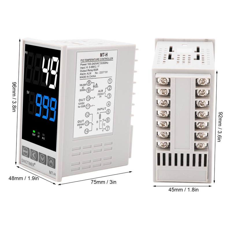 PID Temperature Controller Kit Intelligent Digital Display Automatic Temperature Control