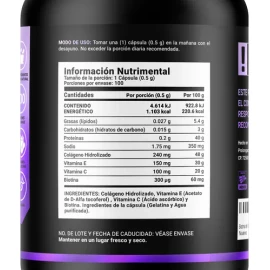 Biotina, Colágeno Y Vitamina E 100 Cápsulas, Collagen Bio. B Life
