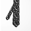 Ambesonne Necktie, Old Time Records Music Discs, 3.7", Charcoal Grey