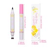 Versatile 2-in-1 design Long Lasting Soft Spot Pen Glitter Fake
