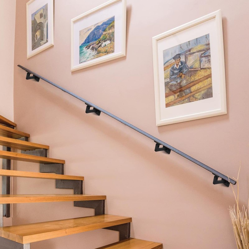 RealPlus Swivel Handrail Brackets Heavy Duty Adjustable Square Hand Rail