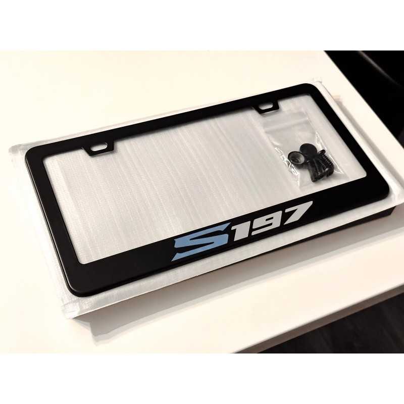 Unbranded Mustang S197 Premium Black Metal License Plate Frame Tag