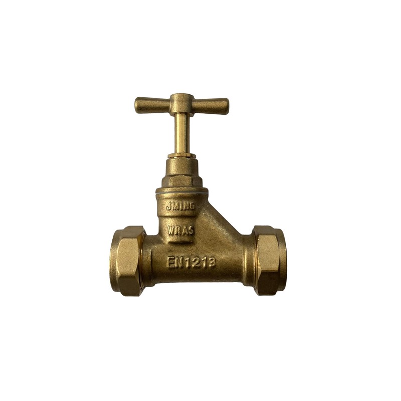22mm Stopcock Brass Compression Valve - Durable Stopcock Valve with