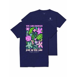 Simply Southern You are Enough Just As You are Youth T-Shirt (XX-Large) Heather Navy