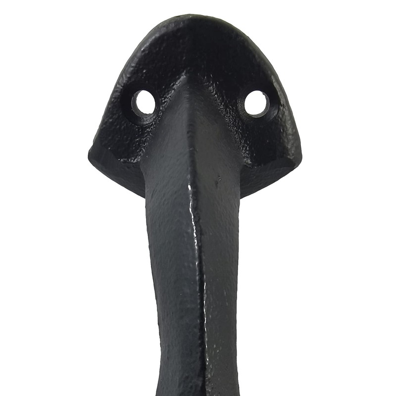 YOOHUA 4PCS Cast Iron Whale Tail Wall Hooks with Mounting