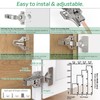 COSYCOVE 25 Pairs 50 Packs Full Overlay Cabinet Hinges,3/4 inch