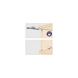 HAWA Clipo 16 HM IS Sliding Door Fitting for 1 Sliding Door (Inner Front) up to 16 kg