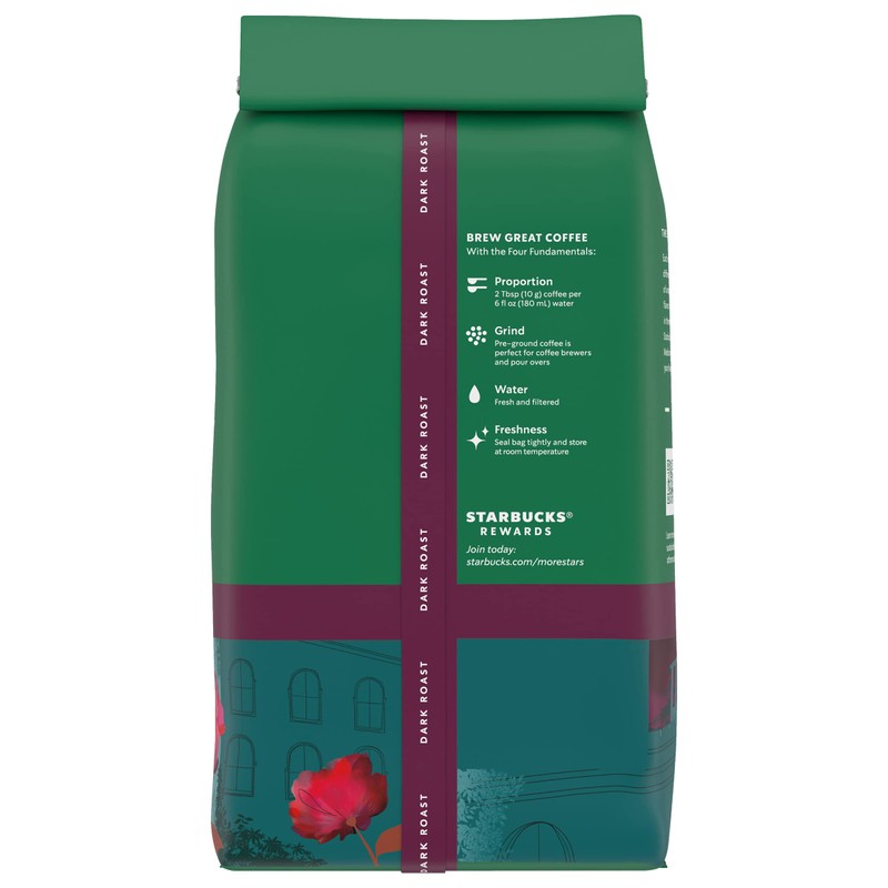 Starbucks Decaf Ground Coffee, Caffè Verona, Dark Roast Decaffeinated Ground