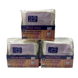 clean & clear makeup oil free dissolving wipes for makeup dirt 150 total wipes