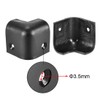 sourcing map Pack of 4 Speaker Corner Protectors Cabinets Edge