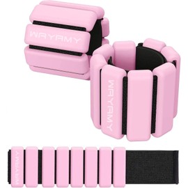 WAYAMY - Pesas de Tobillo Ajustables para Fitness, Totalmente Ajustable Tobillo Muñeca Brazo Pierna Pesos, para Muñeca con Correa Ajustable para