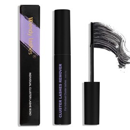 Eyelash Glue for DIY Lash Extensions: Wendy, Supply to Use at Home, Wand, Mild, Fast Drying, Waterproof, GJ08, Black, 5ml