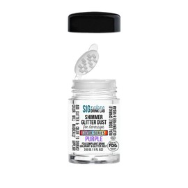 Color Series Shimmer Glittter Dust for Beverages 3 Gram Sprinkler (Purple)