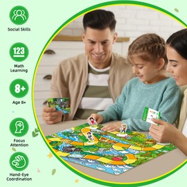 Broytain Forest Fraction Board Game|Math Games for Kids|Fraction Play Games - Gr. 3-4|Educational Learning Board Games for Boys and Girls|Classroom Travel Indoor Outdoor Family Game