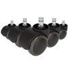 hjh OFFICE 619006 5x hard floor castors for office chair