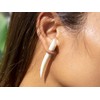 Fly Style Fake Taper Expander Earring Made of Horn, Bone