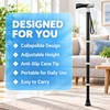 Adjustable Telescopic Walking Cane for Daily Support – Portable Anti-Slip