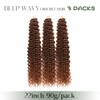 Curly Braiding Hair 22Inch 3Packs Deep Wave Braiding Hair 90G/Pack