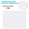 Aire Allure, 50 Pack, Disposable Shower Drain Hair Catcher Mesh