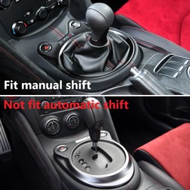 Fewshaw Carbon Fiber Style Manual Gear Shift Panel Cover Trim Accessories for Nissan 370Z