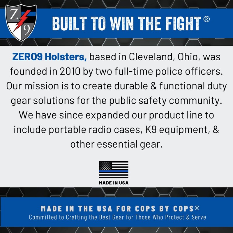 Zero9 Holsters - Model 4001 Standard Handcuff Case, Cuff Holder