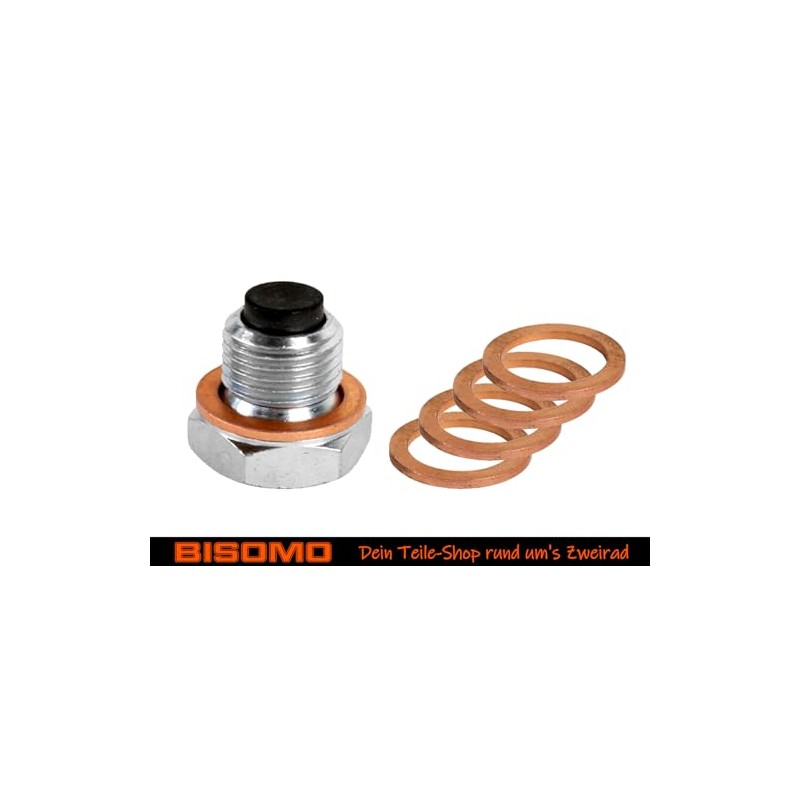 Oil Drain Plug Magnetic M14 x 1.5 mm 5x Sealing