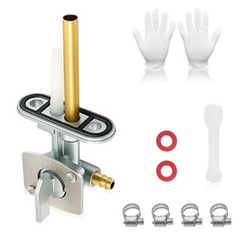 Fuel Petcock Valve Fits Kawasaki Suzuki Yamaha, Bayou 220 250 300 400 KLF220 KLF250 KLF300, Prairie 300 360 400, King Quad 300 LT80 LTZ250, TTR90 TTR125 TTR225 YZ125 YZ250 YFM250 YFM350 and More