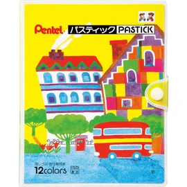 ぺんてる クレヨン色えんぴつ パスティック GC1-12D 12色