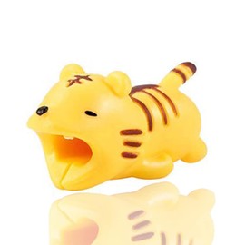 Tiger Universal Cute Animal Bites Cable Protector Prevents Breakage Cable Cord Saver Case Mini Cable Chewers Cable