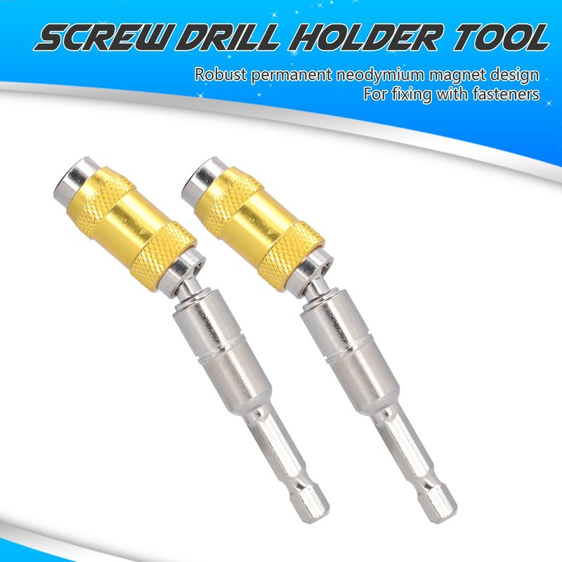 2Pcs Magnetic Screw Bit Holder Chrome Vanadium Steel Quick Change