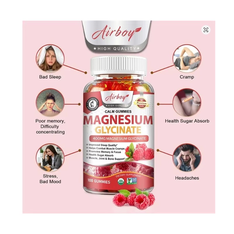OKONOS Magnesium Citrate Gummies - Natural Berry Flavor