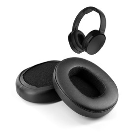 Anei Replacement Ear Pads For Skullcandy Crusher Wireless/Evo/ANC / Hesh3 Headphone, Replacement Earpads Cushions Cover with Soft Protein PU Leather Memory Foam (Black)
