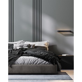 Orgthin Peel and Stick Trim, 0.78 in x 20 Ft Waterproof Molding Trim for Walls, Mirror Frame,Baseboard, Flexible & Self-Adhesive Trim Black