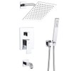 POP SANITARYWARE All Metal Shower Tub Faucet Set Chrome Bathroom