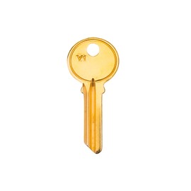 Brass Finish Key Blanks, Y1 Uncut Blank Keys, 5YA1 Key Blanks Pack of 50 Keys