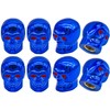 MEAJOO 8PCS Skull Style Tire Valve Stem Caps, with O