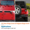 JeCar 12PCS Red Full Set Hinge Cover Trim Kit Fit