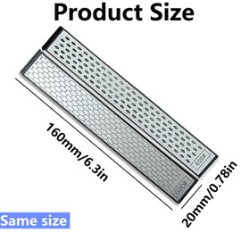 Diamond Sharpening Stone,Stone diamond sharpener Honeycomb Surface Plate with Non-slip Base for Scissors Knives Outdoor Kitchen Sharpen Tools 8 pcs set