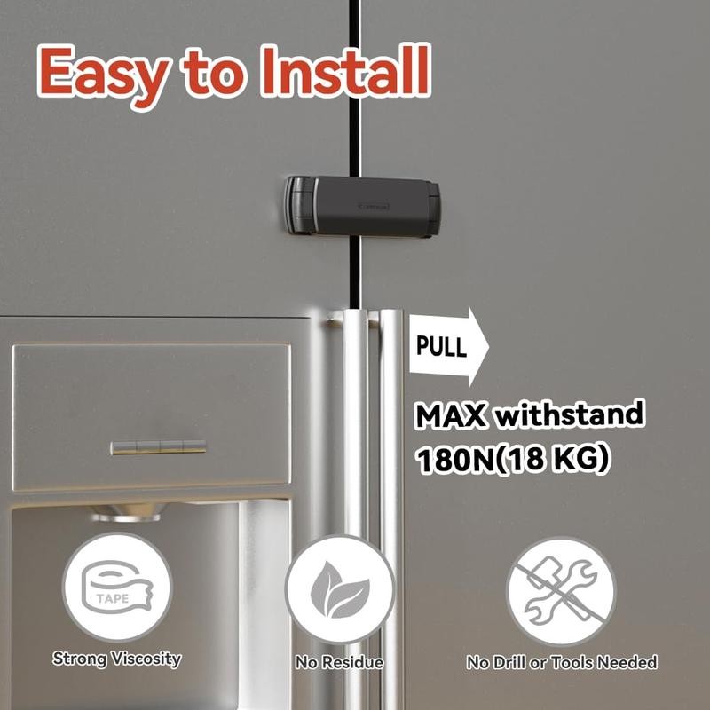 1 Pack Fridge Lock Door Refrigerator/Freezer Lock Apply to Max